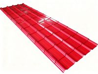 Tôles de Toiture Ondulées en Acier Couleur Brique Rouge et Marron Foncé 4' x 8' - Prix Compétitifs