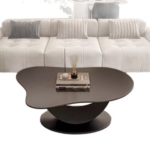 Set <span class=keywords><strong>di</strong></span> Tavolini da Caffè Stone Moon, Stile <span class=keywords><strong>Moderno</strong></span> Minimalista <span class=keywords><strong>di</strong></span> Lusso, per Soggiorno Nordico, Appartamento Piccolo, Tavolino da Tè Ovale Creativo - Product Image 3