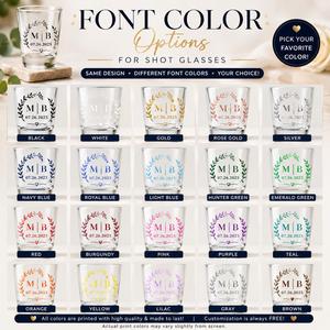 Verres à shot personnalisés avec logo, pour souvenir de mariage, base lourde, en gros, 1,5 oz, 2 oz, mini verres à whisky, tequila - Product Image 2