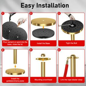 เสาคิวจัดงานแสดงสินค้าลดราคาพิเศษ พร้อมเสื่อแดงและเสาควบคุมฝูงชน - Product Image 4