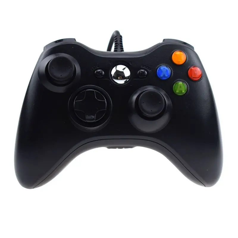 USB kablolu denetleyici Xbox 360 oyun aksesuarları Gamepad Joypad Joystick Microsoft XBOX360 konsolu PC cep telefonu Controle