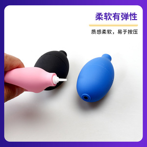 YINYUEBIO Outil de nettoyage d'oreilles en silicone, souffleur d'air rose, noir, bleu, petit, moyen, à forte élasticité pour l'élimination de la poussière - Product Image 4