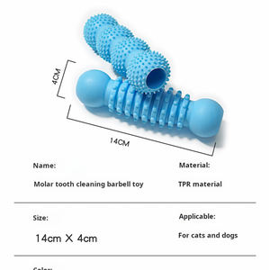 Cepillo de Dientes Ecológico para Perros Mazon, Anillo de Limpieza Dental de TPR Suave y Duradero, <span class=keywords><strong>Palo</strong></span> de Dentición para Perros Mordedores Agresivos - Product Image 2
