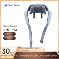 Masajeador Eléctrico de Cuello con Compresión Caliente y Amasamiento, Tipo Chal, Recargable por USB, 3 Niveles, Función Musical, Cómodo