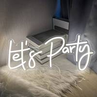 Enseigne néon LED personnalisée pour mariage, fête, bar, maison, anniversaire, avec inscription « Veux-tu m'épouser ? » et « Fêtons ça ! »