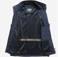 Gilet de travail pour photographe de plein air avec logo personnalisé, uniforme de travail, gilet d'été sans manches respirant en nylon et polyester pour homme