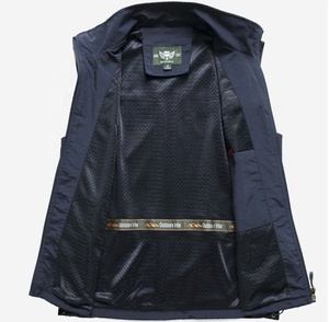 Gilet da Lavoro Personalizzabile con Logo per Fotografi e Giornalisti, Estivo Senza Maniche Traspirante in Nylon e Poliestere per Uomo - Product Image 5