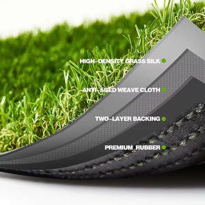 Alfombra de césped sintético verde de césped Artificial de alta densidad panorámica <span class=keywords><strong>para</strong></span> campo de fútbol suelo deportivo <span class=keywords><strong>Cancha</strong></span> de Pádel de fútbol - Product Image 5