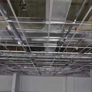 Khung kim loại vậ<span class=keywords><strong>t</strong></span> liệu xây dựng Trần Bảng điều khiển mái trần lưới thành phần chính TEE chéo Tee - Product Image 5