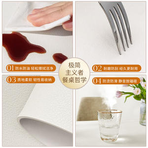 แผ่นรองโต๊ะทรงสี่เหลี่ยมผืนผ้าแบบกันลื่น กันน้ำมัน กันฝุ่น ใช้ซ้ำได้ ซักล้างได้ สำหรับตู้ข้างเตียง ตู้วางทีวี ฝาครอบป้องกัน - Product Image 4