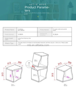 Nueva Llegada Durable Combinación Libre Sala de Estar Gabinetes Librerías Soporte de Esquina Madera PVC Tablero de Densidad Estantería - Product Image 6