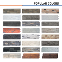 Panneau mural en mousse PU grande taille 1200x600, ignifuge B1, imperméable, revêtement mural en polyuréthane, feuilles de placage imitation pierre