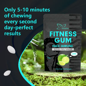 超タフなチューインガム大人のためのプライベートラベルシュガーフリーフィットネスガム自信のある外観サポート定義されたライン - Product Image 5