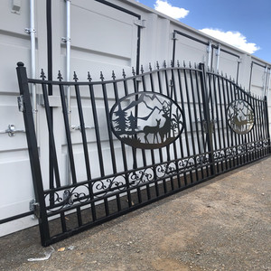 Wrought Iron Cow Entrance <strong>Gates</strong> <strong>14ft</strong> 16ft 20ft Livestock Farm Security <strong>Gate</strong> - Product Image 3