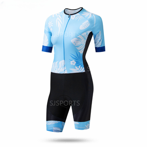<span class=keywords><strong>Combinaison</strong></span> de cyclisme à manches courtes pour femmes <span class=keywords><strong>combinaison</strong></span> de peau de <span class=keywords><strong>triathlon</strong></span> de vélo respirant avec nom d'équipe personnalisé pour les sports de cyclisme et de trisuit - Product Image 5