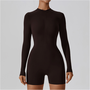 Combinaisons pour femmes combishort Yoga tenue décontracté à manches courtes et longues Sexy 2024 grande taille filles photos Sexy combinaison - Product Image 2