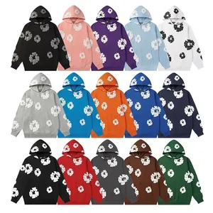 Heavy Weight <b>Acid</b> Wash Solid Cotton Fleece <b>Drop</b> Shoulder Oversize Baggy Hoodie and Sweatpants Tracksuit for Men - Product Image 1