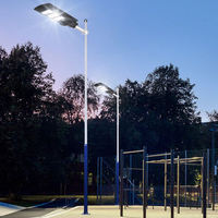 Farolas Solares, Luces Solares para Jardín, Iluminación Exterior, LED, IP65 Resistente al Agua y al Polvo, Capacidad de Batería de 50000A