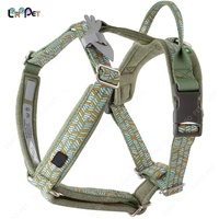 Harnais de voyage de luxe en coton et polyester pour chien, style tendance et réfléchissant de luxe en différentes tailles, XS-XL pour la marche