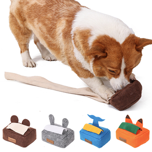 2023 Bestseller Milieuvriendelijk Knuffel Hond Speelgoed Op Maat Groothandel Huisdier Langzaam Voederen Voedsel Snuiven Training Interactieve Schattige Dieren - Product Image 1