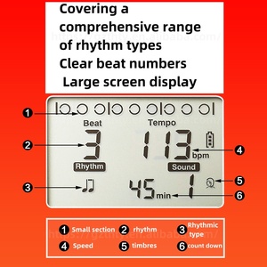Joyo đặc biệt điện tử <span class=keywords><strong>Metronome</strong></span> Violin trống đứng-Thiết bị nhịp điệu phổ quát Piano phân loại nhạc cụ phụ kiện - Product Image 5
