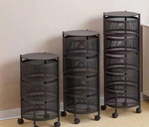 Étagère de rangement rotative pour cuisine, étagère rotative multi-niveaux, étagère de rangement multifonctionnelle pour la maison - Product Image 5