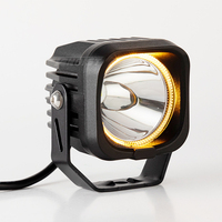Phare de travail LED haute puissance 2,9 pouces blanc et jaune pour moto, voiture, SUV, tout-terrain, VTT, UTV, BUS 9-32V