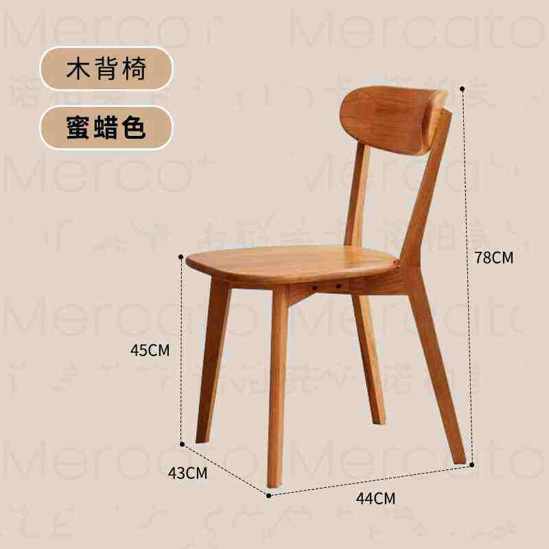 Chaises à dossier bois