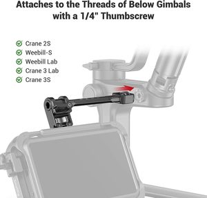 소형 조정 가능한 카메라 모니터 마운트 Dji <span class=keywords><strong>로닌</strong></span>-S/<span class=keywords><strong>로닌</strong></span>-Sc & Zhiyun 크레인 <span class=keywords><strong>2s</strong></span>/크레인 3/3s/Weebill-S -2889 - Product Image 4