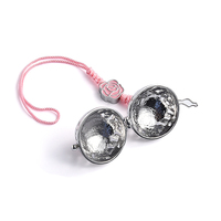 Creative mignon rose boule forme argent métal voiture aromathérapie désodorisant évent pendentif