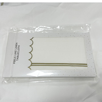 Couverture de table Airlaid Nappe blanche propre Nappe imprimée simple Couverture de table en papier biodégradable sans pollution