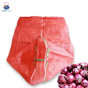 Bolsa de malla de plástico para envasado de verduras, frutas, patatas, ajo, repollo, cebolla, agricultura, venta al por mayor, China