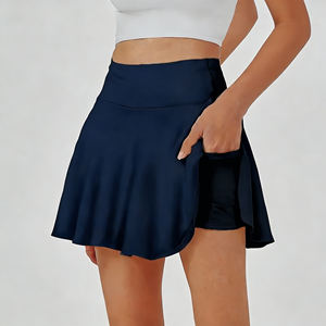 Oferta en Temu: 4 Piezas de Falda-Pantalón Deportiva para Mujer, Cintura Alta, Fluida, para Golf, Tenis, con Bolsillos, Ropa Deportiva Informal para Correr - Product Image 4