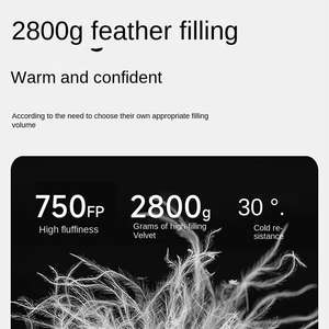 Saco de Dormir de Peluche Personalizado con Relleno de Plumas de Ganso para Adultos, -30 Grados, Ligero, Personalizable, para Camping, Viajes y Senderismo, Modelo 076 - Product Image 5