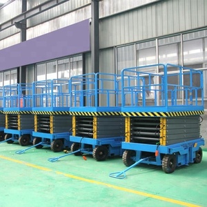 Plataforma de trabajo aéreo para hombre, elevador móvil de 8 m, 10 m, 12 m, a la venta, elevador de tijera con <span class=keywords><strong>Control</strong></span> remoto, 500 KG - Product Image 6