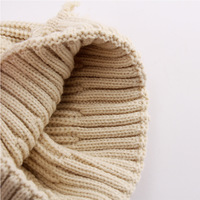 Nouveau design tendance, bonnet en tricot crocheté personnalisé pour femmes et hommes, bonnet d'hiver délavé