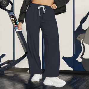 Pantalones Casuales de Pierna Recta para Tallas Grandes, Tejido de Punto Sólido Cosido Lateralmente, Súper Suaves, Transpirables, Impermeables y Ecológicos para las Cuatro Estaciones - Product Image 3