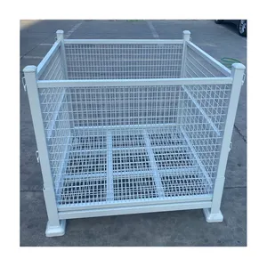 Cage de rangement pliable en acier et métal, Cage de stockage robuste, 9 m