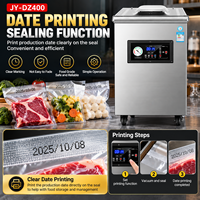 Nouvelle machine de mise sous vide verticale sèche et humide en acier inoxydable avec écran tactile 900W, longueur de scellage 40cm et impression de date