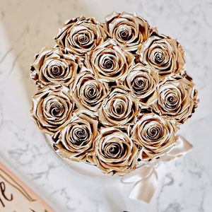 Caja de <span class=keywords><strong>Rosas</strong></span> Preservadas, Flores para Boda, Caja Dulce con Decoración Floral, <span class=keywords><strong>Rosas</strong></span> Estilo Vintage Pintado para Regalo del Día de San Valentín - Product Image 5
