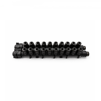 2 Inlet 20 Outlet Distributor Udara Plastik Fitting Penyegel Otomatis Multi-Port Air Splitter Katup Distribusi Pneumatik