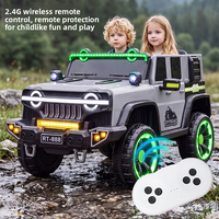 Voiture électrique pour enfants 12V, 4x4 tout-terrain, jouet télécommandé, suspension à ressorts, lecteur de musique, ceinture de sécurité, carrosserie en plastique, unisexe, 1-10 ans