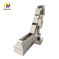 Nouveau Convoyeur à plaques de chaîne en acier inoxydable robuste et réglable, résistant à l'usure, pour l'élimination des débris métalliques des tours CNC