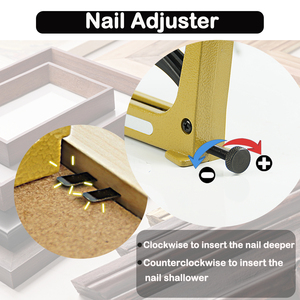 HM515手動ポイントドライバー軽量フレーミングツール1000個15mm (5/8 ") フレキシブルポイントピクチャーフレーミングジョイナーDIY - Product Image 2