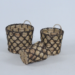 Panier de rangement rond en corde de <span class=keywords><strong>papier</strong></span> tissé, panier de salon, nouveau <span class=keywords><strong>design</strong></span>, livraison gratuite - Product Image 4