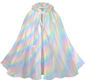 Costumes de princesse pour filles, vêtements à déguiser avec cape pour filles de 3 à 8 ans, jouets de princesse pour filles, cadeaux d'anniversaire et de Noël - Product Image 5