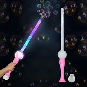 Electric <b>LED</b> Flashing <b>Light</b> Eco-Friendly Retro ABS Bubble Gun Sword 95ML Bubble Water Music Family Play Beach Safe & Non-toxic - Product Image 1