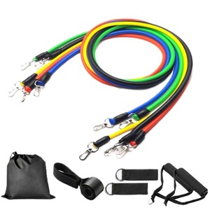 Ensemble de bandes de résistance Yi Qiao, 11 pièces, équipement d'entraînement multifonctionnel pour renforcement musculaire, extension pectorale, corde élastique, fitness - Product Image 4