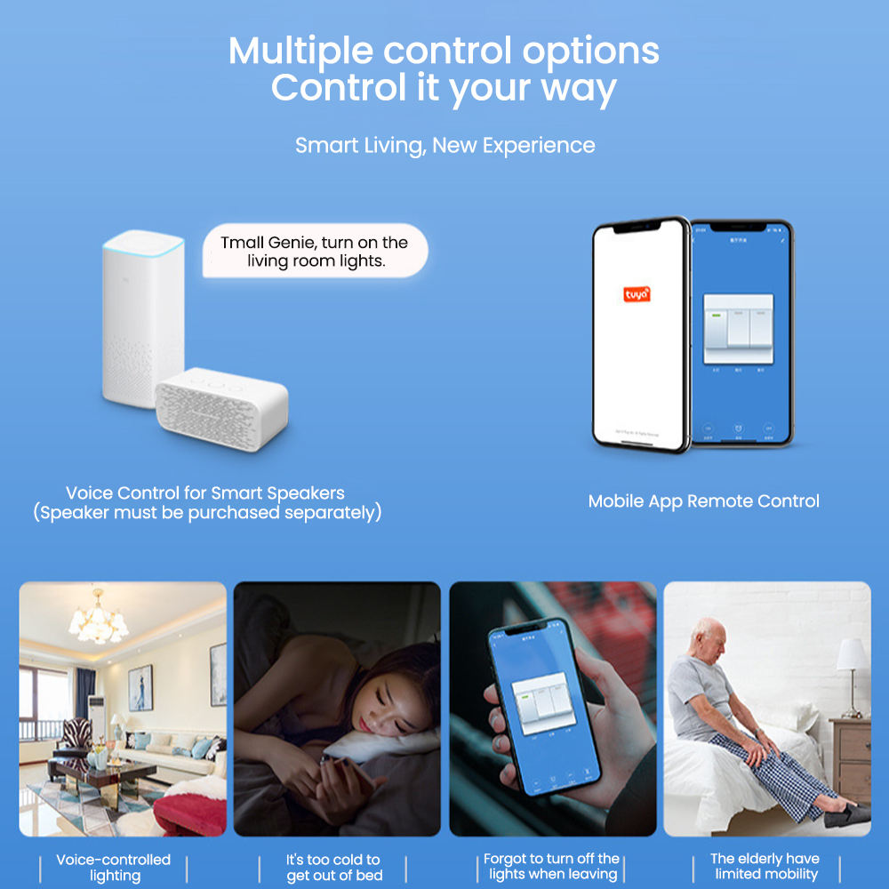 HONPNK Eu Us Smart Home Wifi Wall Touch Switch 1/2/3 Gang Glass Panel Light Switch Interruptor Inteligente Smart Switches