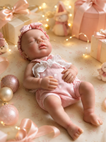 Großhandel Lebensechte 13 Zoll Mädchen-Babypuppen aus Vollsilikon Realistische Platin-Reborn-Puppen